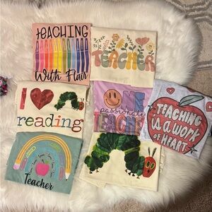 Colorful Teacher Graphic T-Shirts